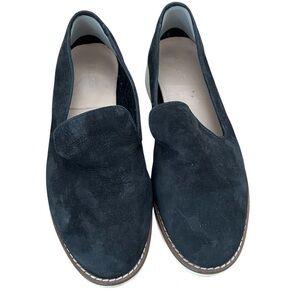 5/20$ Aldo Black faux Suede Loafers size 7.5